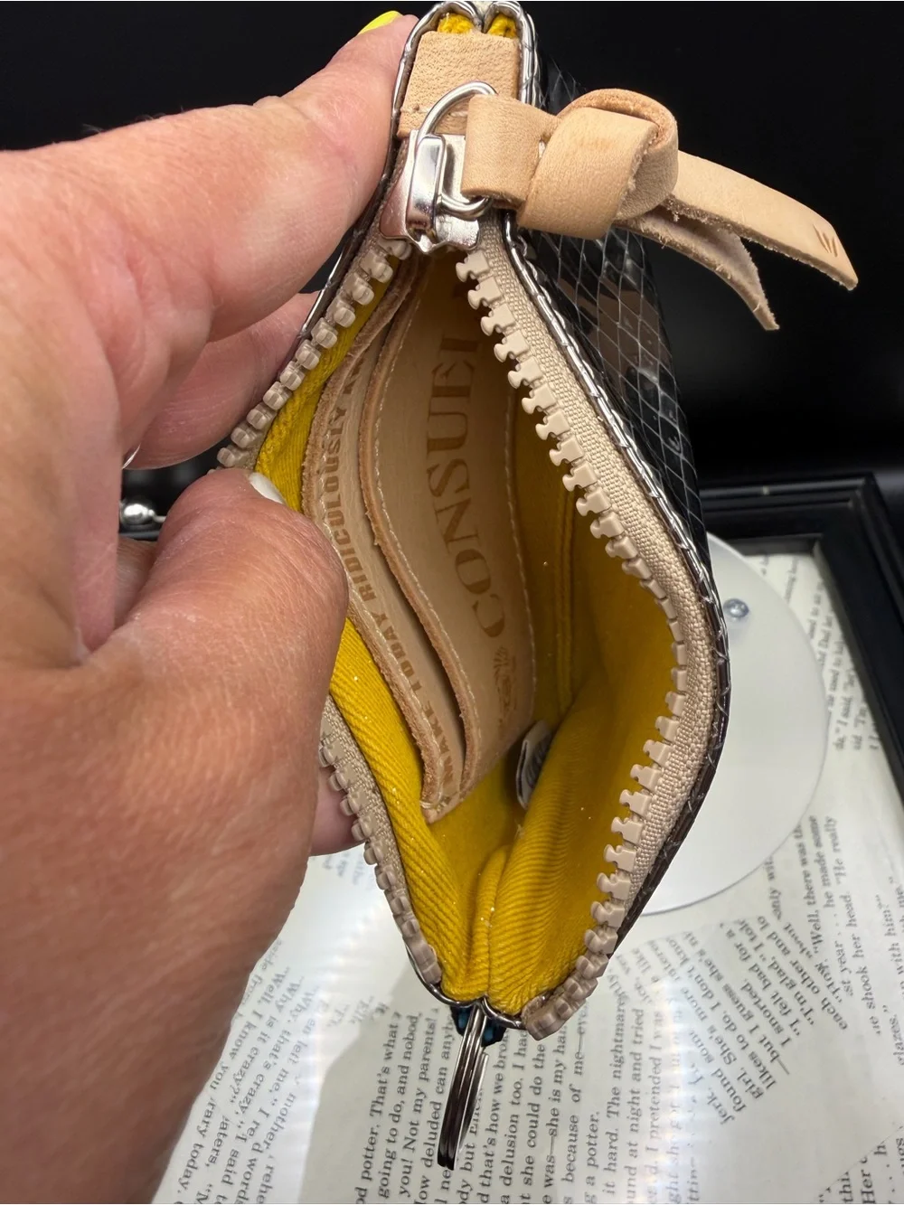 Consuela Kyle Silver Tone Coin / CC Wallet